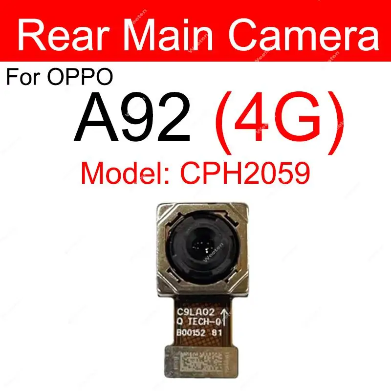 Rear Front Camera For OPPO A92 A93 A94 5G Back Main Front Selfie Facing Camera Flex Cable Replacement Parts