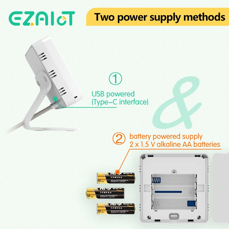 Smart Wireless Thermostat Gas Boiler Heating Room RF433 WiFi Tuya Temperature Controller and Receiver USB Battery Powered Google