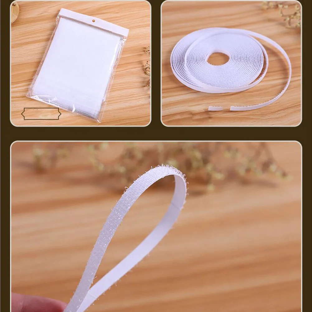 

4pcs White Self-Adhesive Window Screen Mesh Replacement For Door Fly Insect Protection Netting Curtain Home Office Use Window
