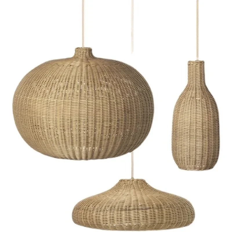 

Living room dining room wabi silent wind chandelier tea room zen lamp homestay study bedside rattan hanging lamp