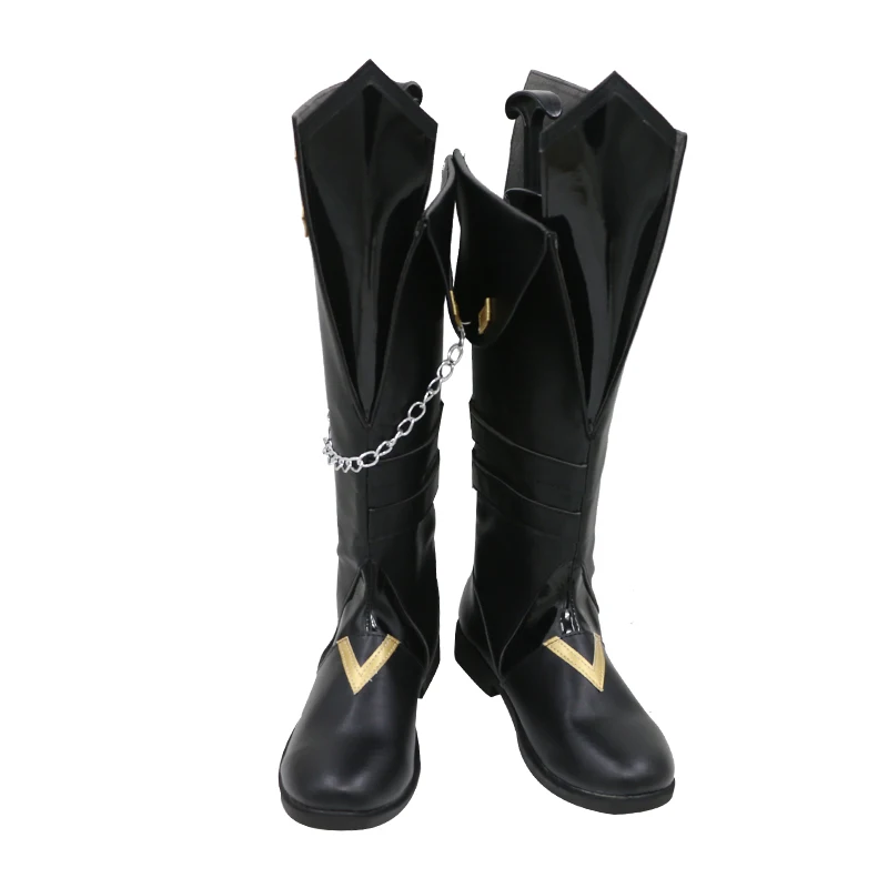 Genshin Impact Tartaglia Botas de cosplay Anime Zapatos de Halloween para hombres Juego