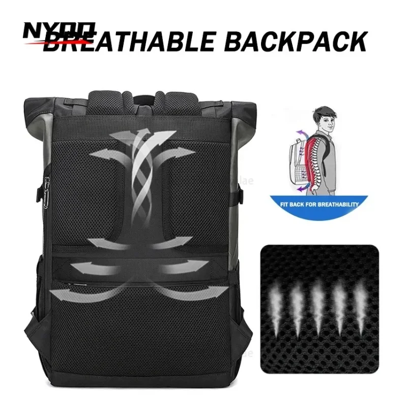 Laptop Backpack Men Back Pack Luggage Shoulder Bags New Arrive Large Oxford Rucksack Travel Bag Roll Cover Men Bagpack