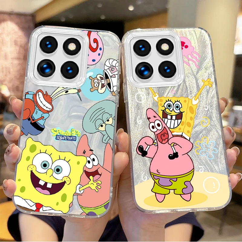 

Cute S-SpongeBobs Cartoon Gradient Phone Case for Xiaomi Poco X6 X3 F6 M6 M4 Pro C61 13T 14T 11 Lite Hard Shockproof Matte Cover