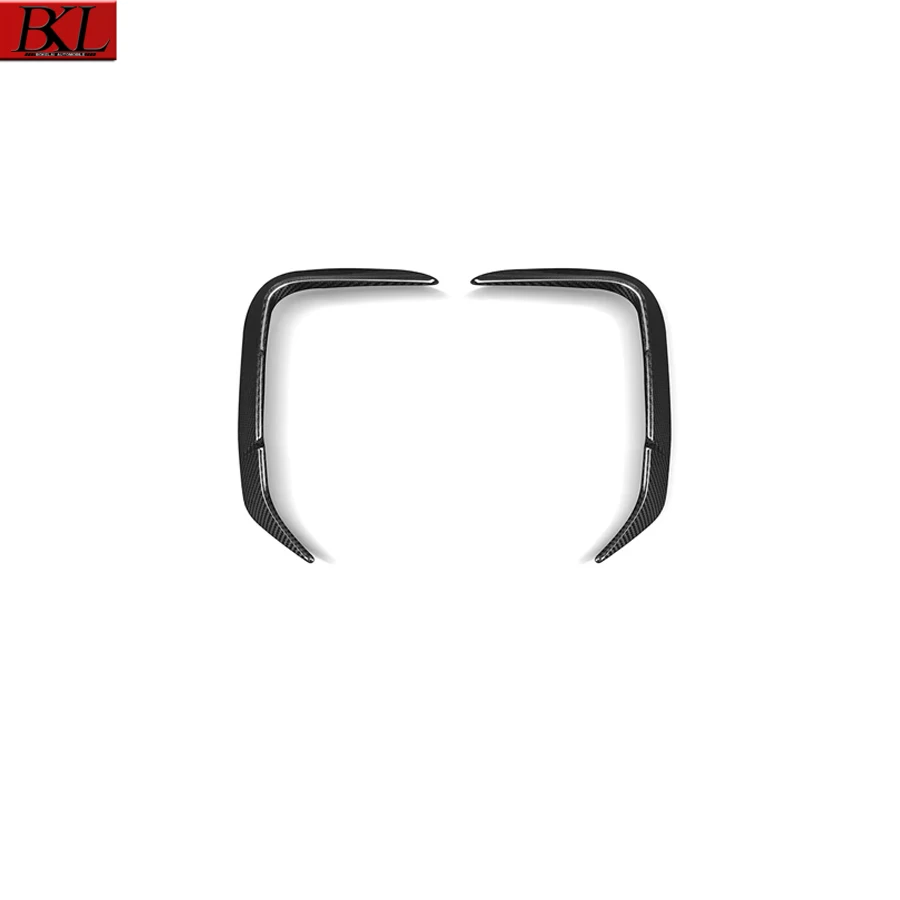 لسيارات BMW X3M F97 ألياف الكربون الجافة المصد الخلفي ضوء الإطار سكين الرياح تعديل المصد الخلفي الجانب سكين الرياح قطع غيار السيارات الديكور #2
