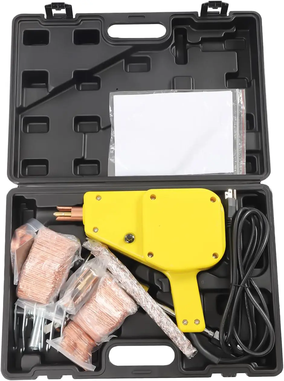 

Stud Welder Kit, 4500 Stud Welder Dent Repair Kit, 800 VA Spot Welder Stud, Stud Gun Dent Puller Kit with Complete Accessories