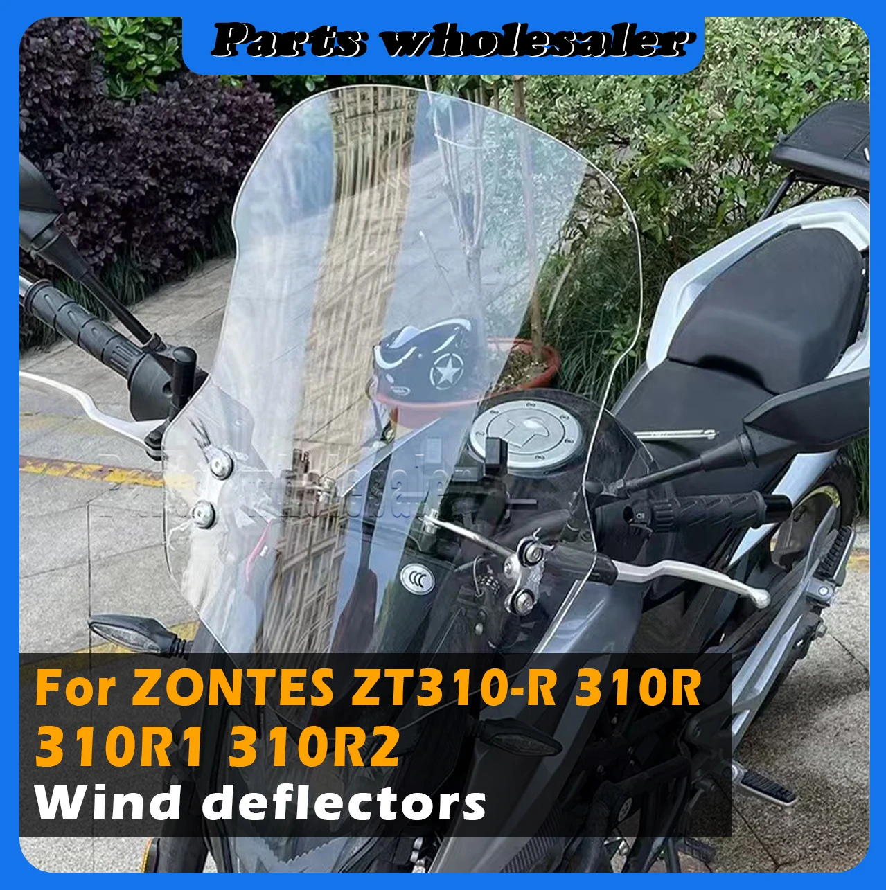 Motorcycle Fit Zontes R310 ZT-R310 Dedicated Front Windshield Heighten Wind Deflector For Zontes ZT310-R 310R 310R1 310R2