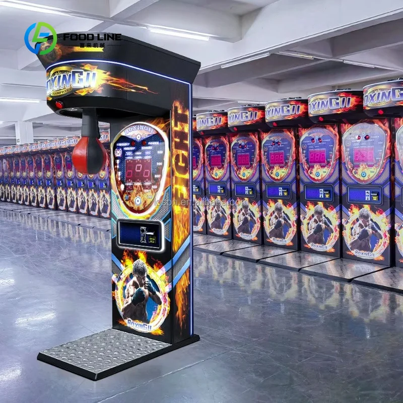 Customized Indoor Most Sell Cash Operated Boxer Amusement Power Simulator Game Arcade Electronic Boxing Punch Machine
