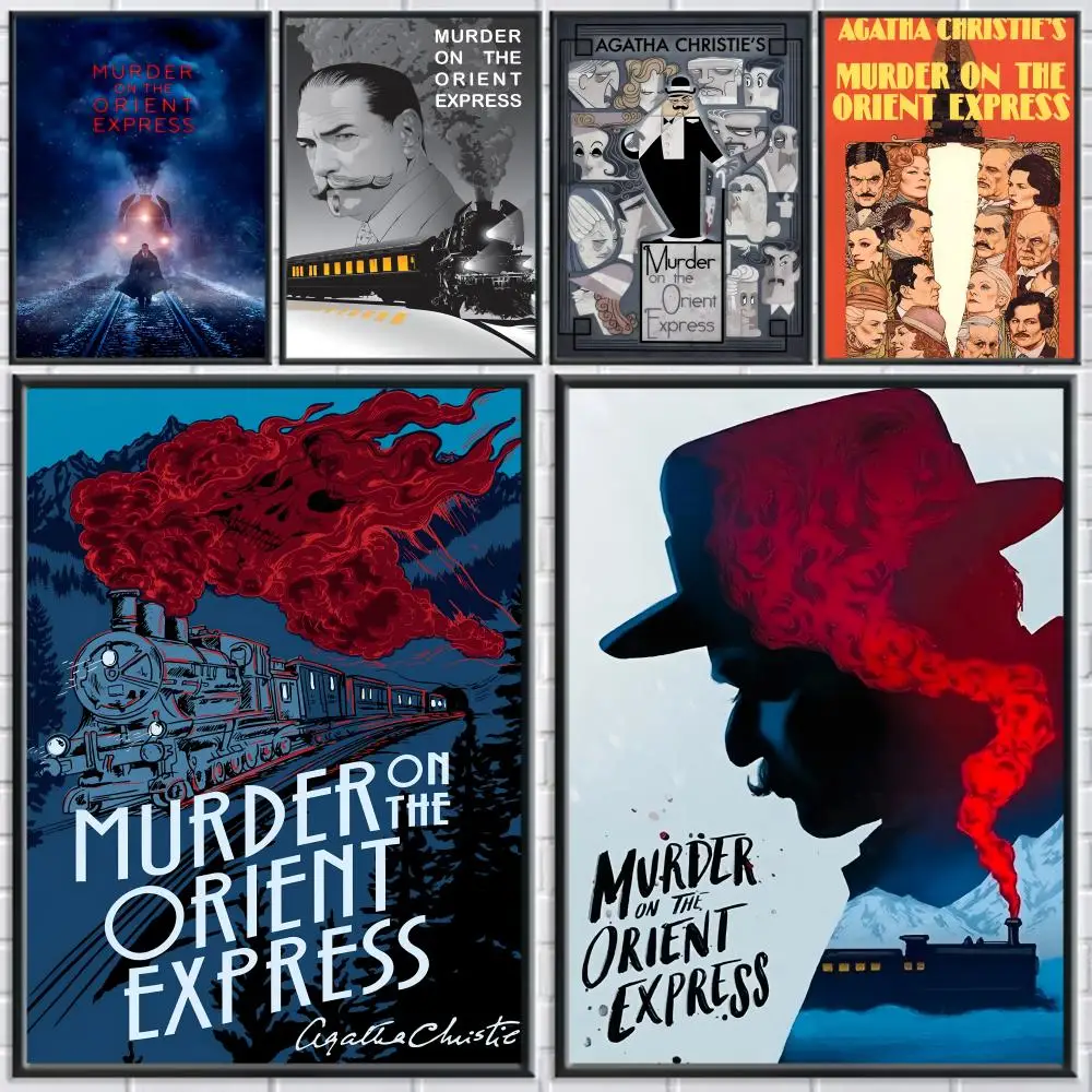 

M-murder on the Orient Express Poster Trendy Wall Art Good Sticker Printed on PP Paper for Living Room Office Bar Decoration
