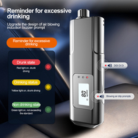 Portable Alcohol Tester High Sensitivity Breathalyzer Digital Alcohol Detector Type-C Charging Drink-driving Breathalyzer