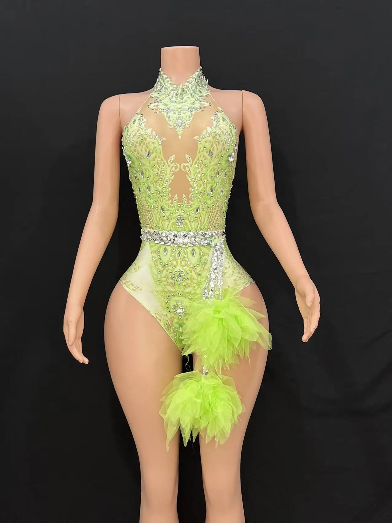 مجموعة أزياء بار دي إس النسائية الكورية للنوادي الليلية الماسية الوردية الملتصقة جوجو المثير للرقص الساخن التفاعلي Kpop