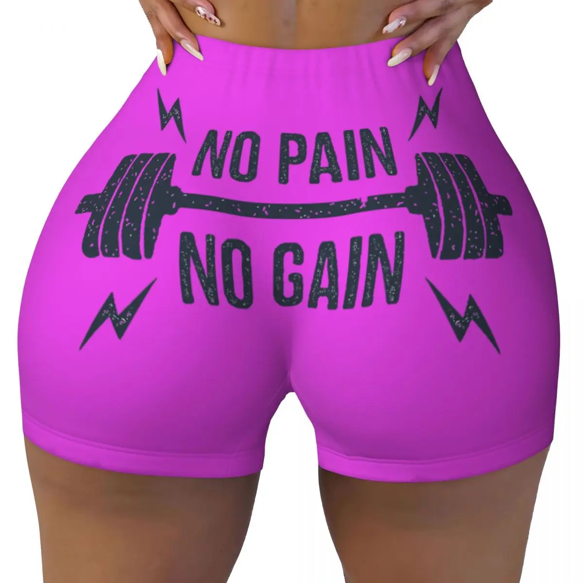 

Пользовательские No Pain No Gain Тренажерный зал Мотивационная цитата Шорты для тренировок по волейболу Бодибилдинг Тренировки в тренажерном зале Спортивные шорты для йоги