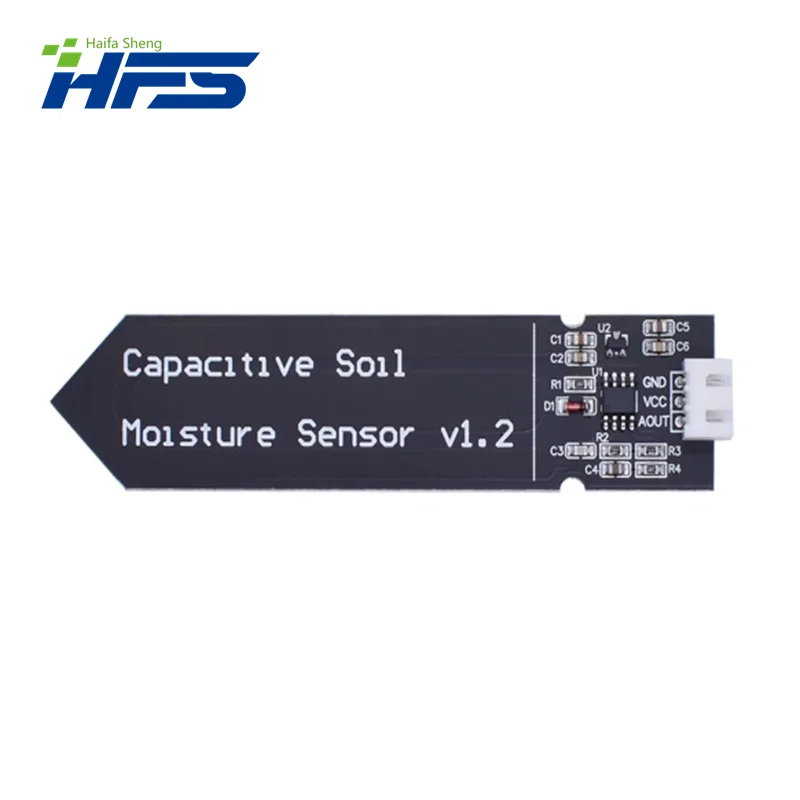 Módulo capacitivo de Sensor de humedad del suelo, cable de amplio voltaje, 3,3 ~ 5,5 V, resistente a la corrosión con gravedad para Arduino