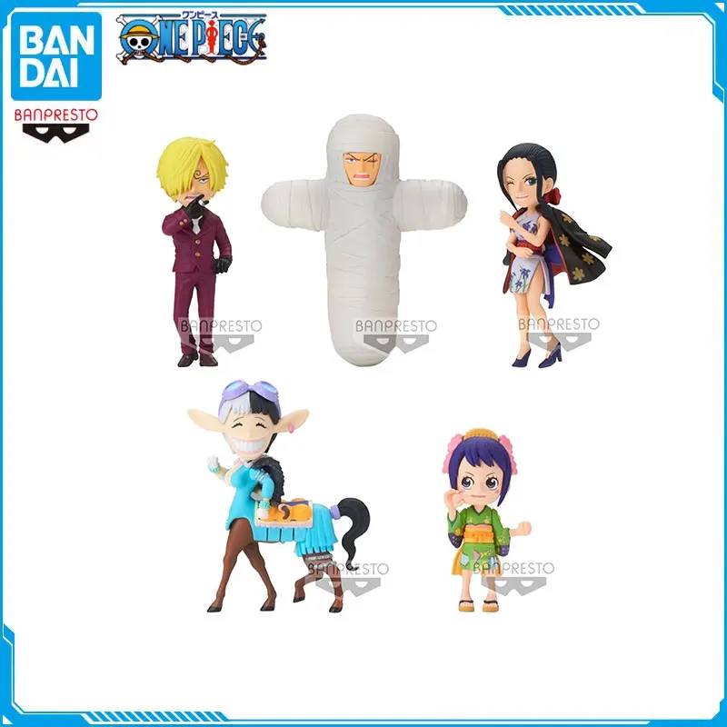 

Bandai Original ONE PIECE WCF Series VOL.5 Wano Country Sanji Nico·Robin Action Figure Desktop Ornaments Cartoon Model Kids Gift