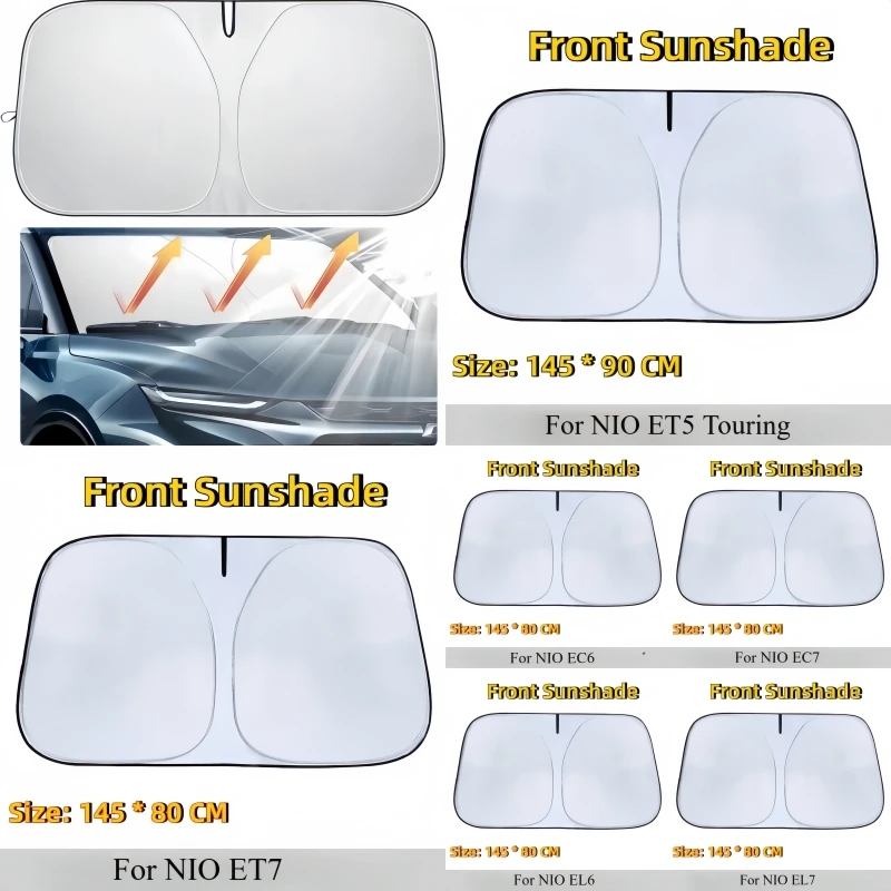 

Car Windshield Sunshades Sun Visors Covers Front Window Sunscreen Protector Parasol Fit For NIO ET5 ET7 ES6 ES7 EL7 EC6