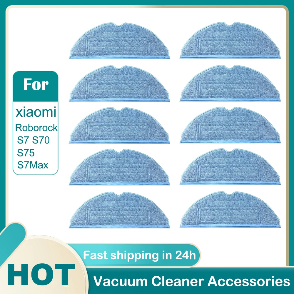 

Xiaomi Robot Vacuum Mop Cloth for Roborock S7 MaxV S7 MaxV Plus T7S T7S Plus S7 Reusable Hard Floor Expert Wet Replacement