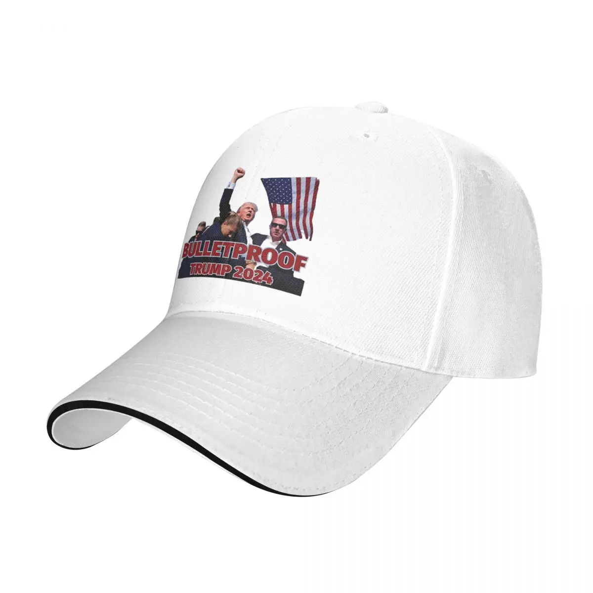 Trump Is Bulletproof Baseball Cap Casual Sandwich Caps Unisex Style Adjustable Sun Hat Sport