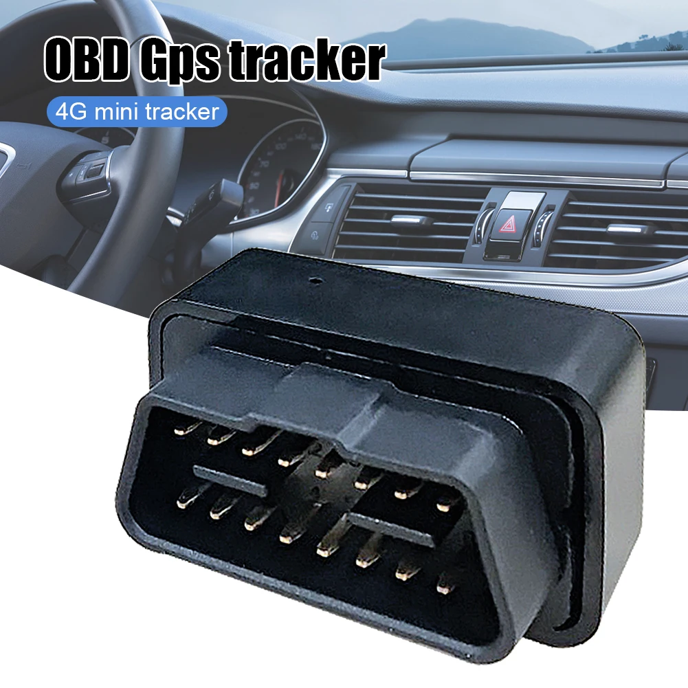 

4G Mini OBD GPS Tracker 12V-24V Car Anti-Theft Alarm Real Time Tracking Device Call Geofence Locator Free APP for iOS Andriod