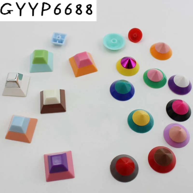 

100pcs 18mm 20mm Diy accessories square round nail handbags screws packets colorful decorative nail rivets Pyramid split rivet