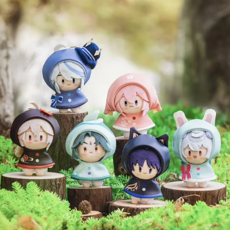 

In Stock Original Genshin Impact Frolic in the rain series plush pendant Toys Backpack Decoration Collection Surprise Gift Toys