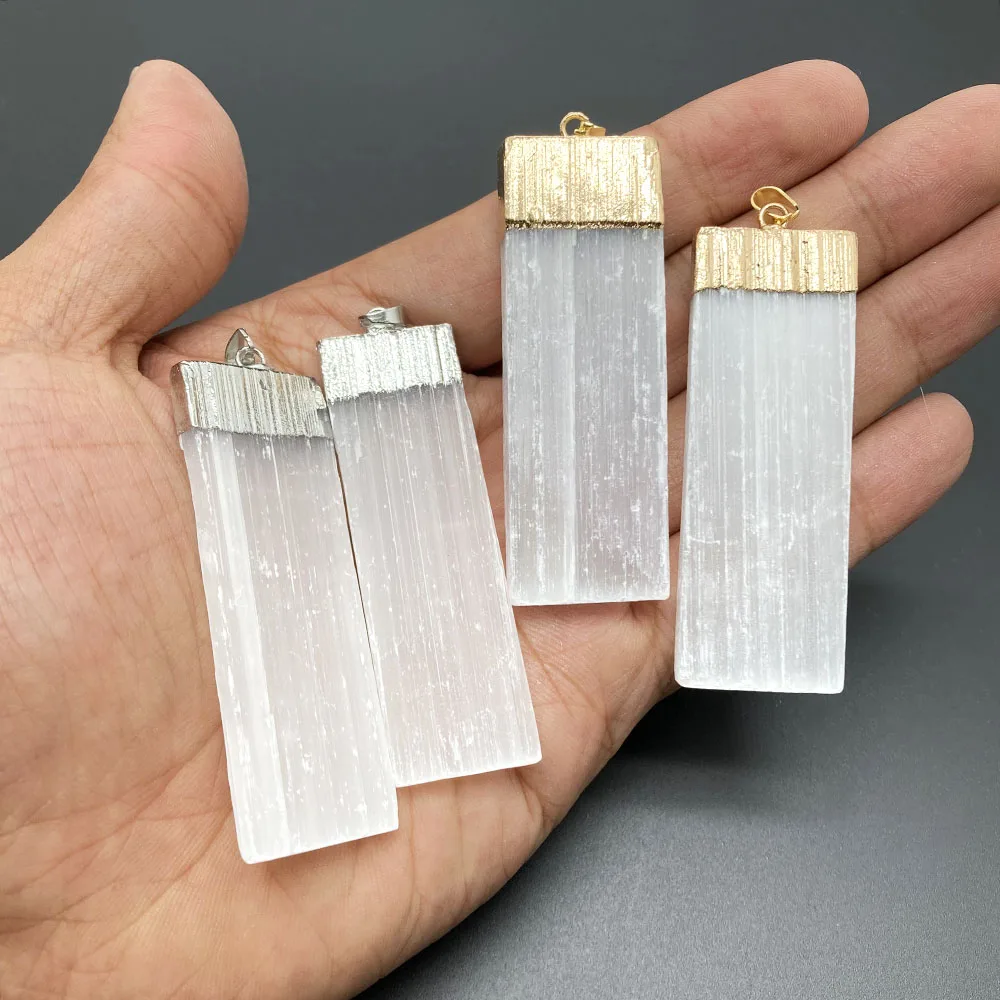 1 Stück natürlicher Selenit, weißer Gips, Kristallquarz, Rohstein, Reiki-Edelstein zum Reinigen von DIY-Geschenken – Detail 3