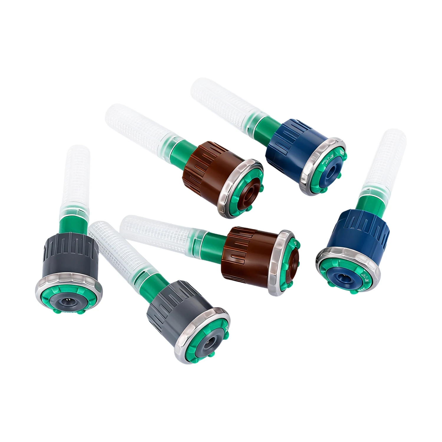 Adjustable Ray Jet Nozzle Sprinkler with 90-210/360 Arc 2.5-9.1m Range for Garden Lawn Irrigation Rotary Sprinkler