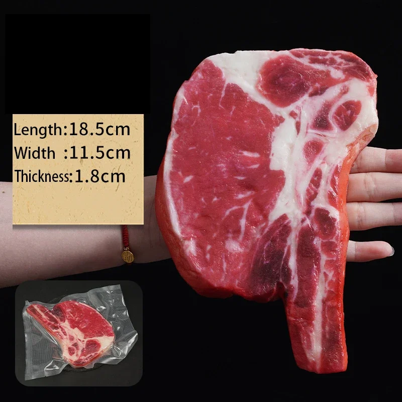 Artificial Meat Pvc High Simulation Steak Model Beef Bacon Western Restaurant Barbecue Food Decor Fake Food Photography Props