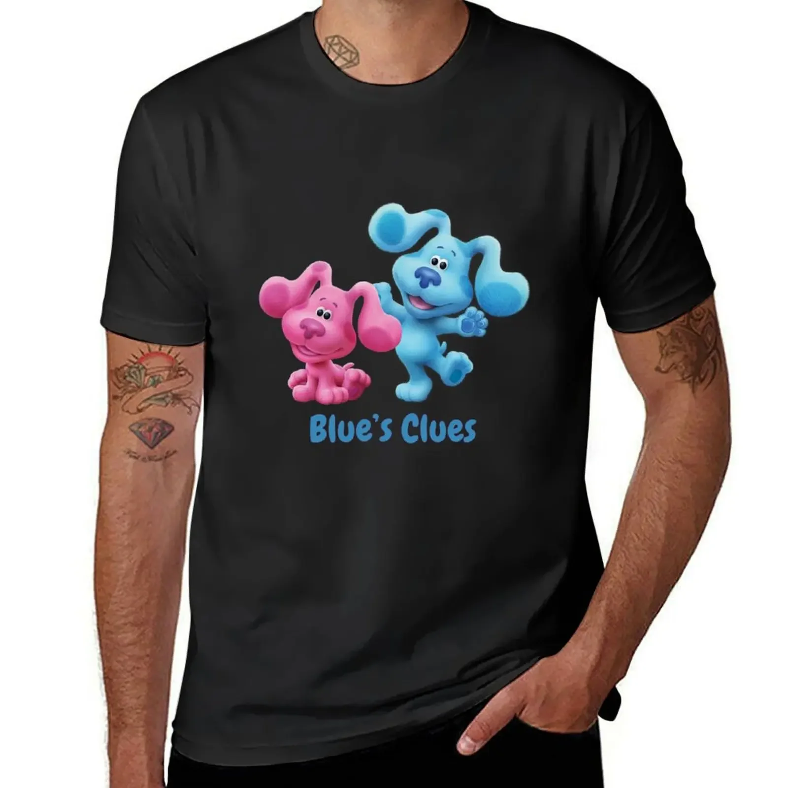 Blues Clues Magenta and blue Funny blue's clues Gift T-Shirt cheap stuff new edition big and tall t shirts for men