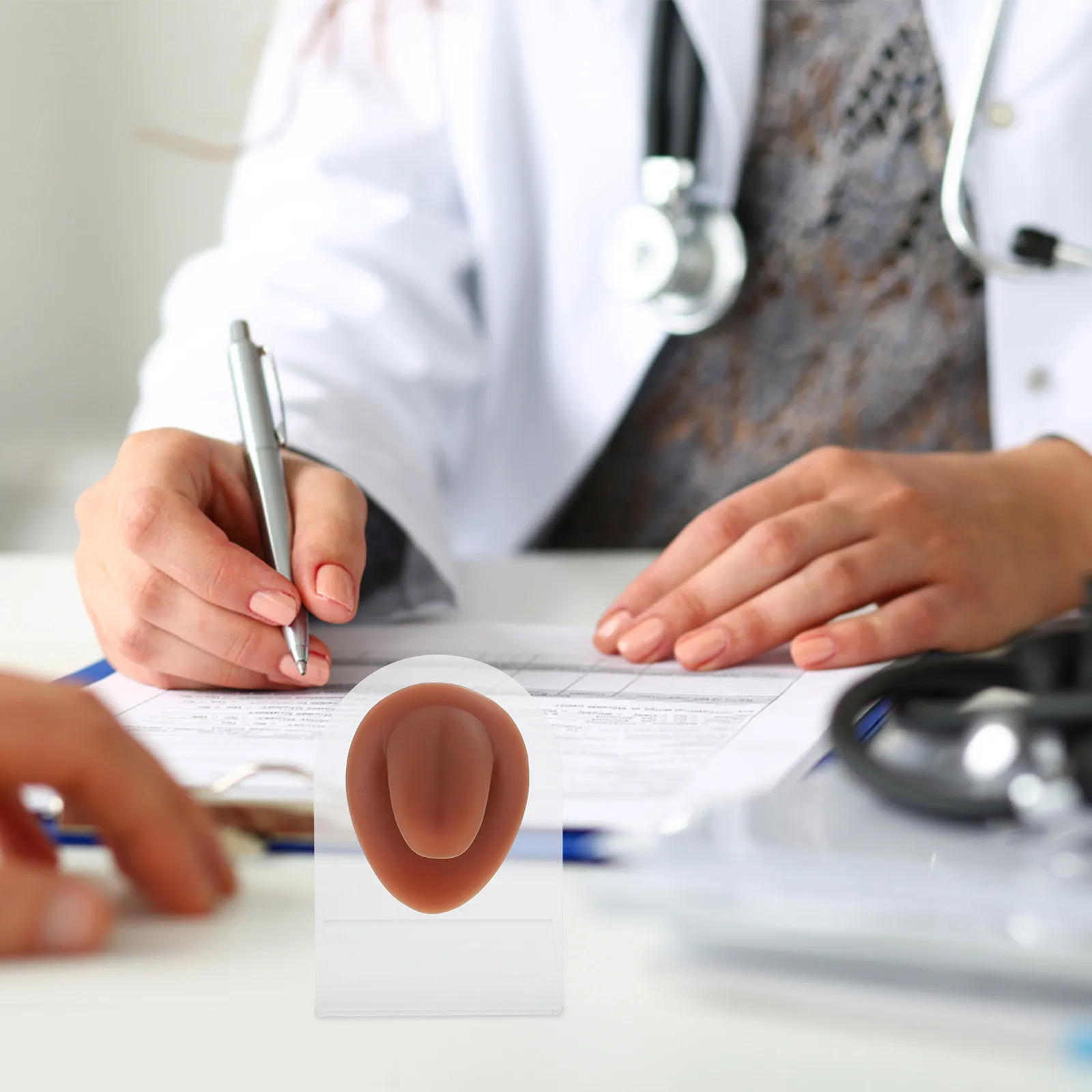 

Силиконовый тренажер для пирсинга в виде языка: гибкий, мягкий, имитирующий кожу, с реалистичной текстурой, для обучения и медицинских целей