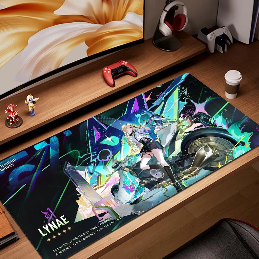 

HD Печать Линаэ Новый красивый резиновый коврик для мыши ПК Игровой коврик Wuthering Waves Настольный коврик Скорость киберспорта Kawaii Коврик для клавиатуры для девочек
