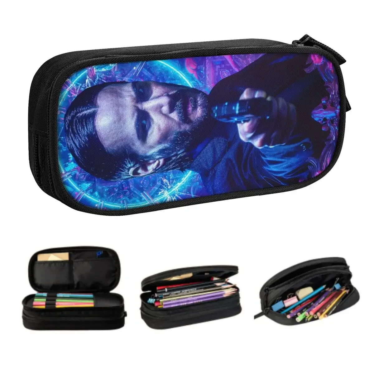 Keanu Reeves Custom Kawaii Pencil Cases Girl Boy Large Capacity John Wick Pencil Box Students Stationery