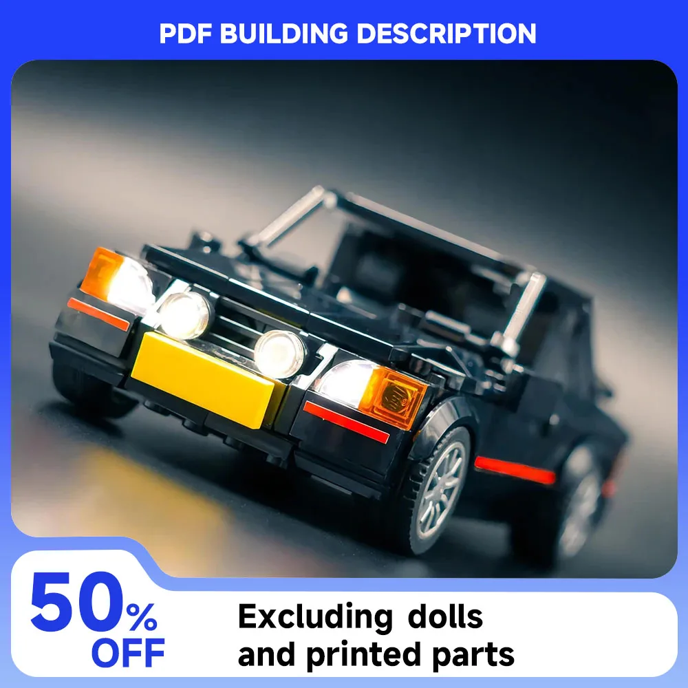 MOC Speed ​​Series Racing Car Model Building Blocks Modular Technology Car Set DIY Assembly Children's Toy Boy Birthday Gift