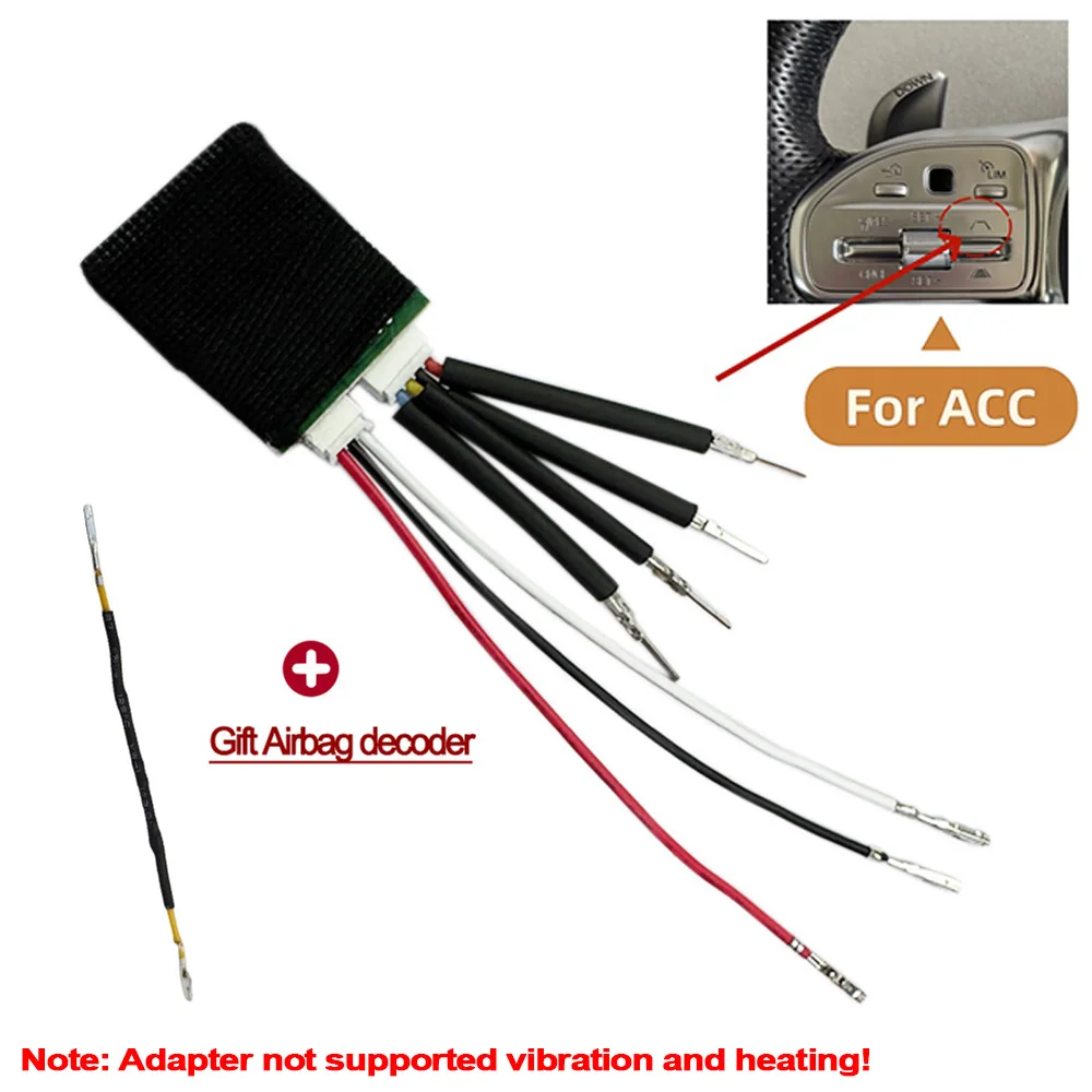 809 Decoder Old to New Steering Wheel Adapter Transfer Fit For Mercedes W205 W212 W222 W213 W177C/E/S/B/G/V Cls Glc Supports ACC