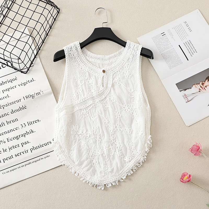 n سترة نسائية محبوكة كلاسيكية صيفية Svel f بياقة مفتوحة وتصميم شرابة متدفقة من مزيج القطن والبوليستر العادي...