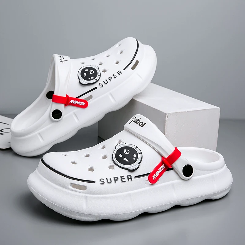 

Повседневные тапочки унисекс, мужские сабо, садовые легкие нескользящие шлепанцы, женские тапочки, пляжные сандалии с вырезами, сандалии для взрослых Homb