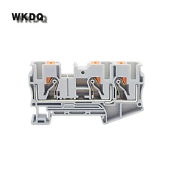 10 pz PT-6-TW Push-in Feed-through connettori su guida Din 6mm mm² cavo elettrico a sezione trasversale PT6-TW PT6-TWIN morsettiere