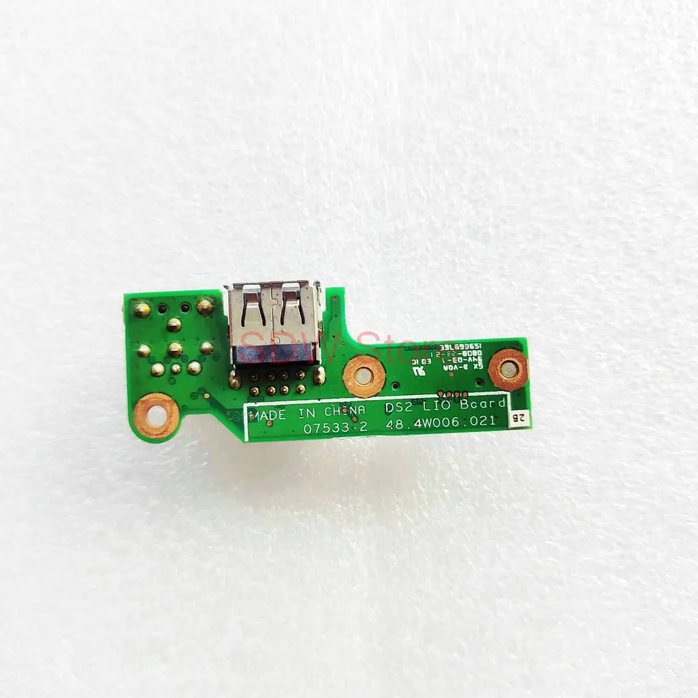DC Power Jack VGA USB Board For Dell Inspiron 1526 1525 USB 48.4W006.011 48.4W006.021 Board 07533-2 48.4W032.021
