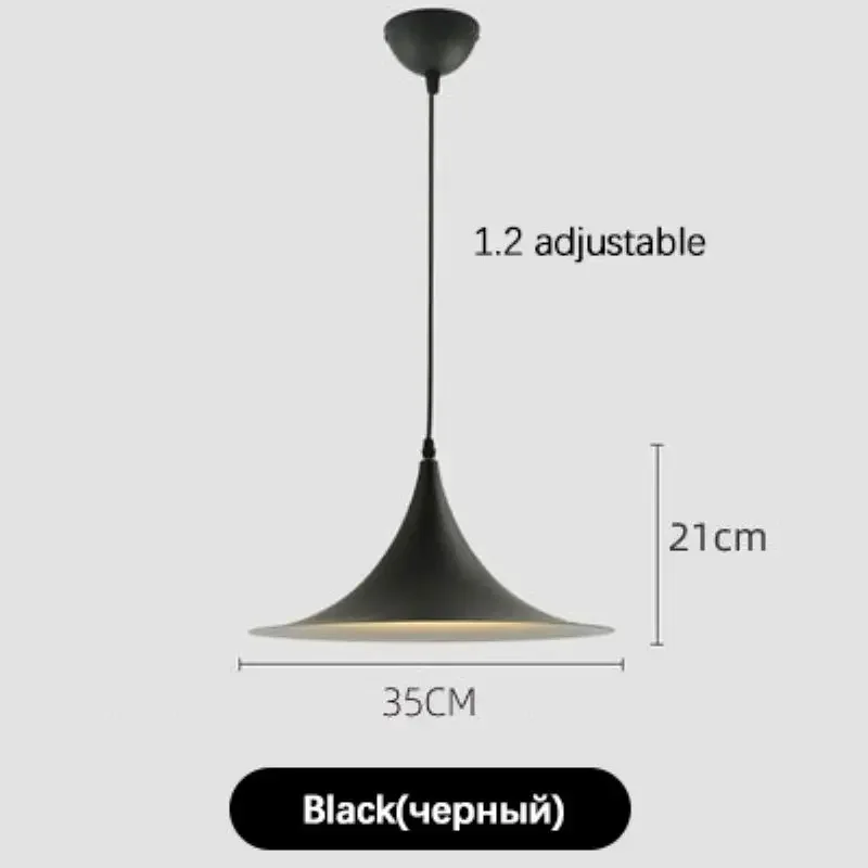 SANDYHA Minimalist Horn Pendant Lighting for Bedroom Living Dining Room Kitchen Led Lamp Home Decor Chandelier Lampara Techo