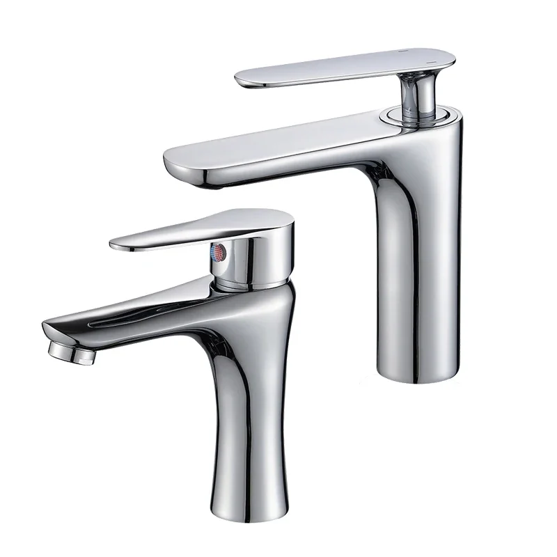 

Bathroom Basin Faucet Single Hole Copper Vessel Sink Tap Cold and Hot Mixer Water Tap Deck Mounted Wash Basin Tap Single Handle