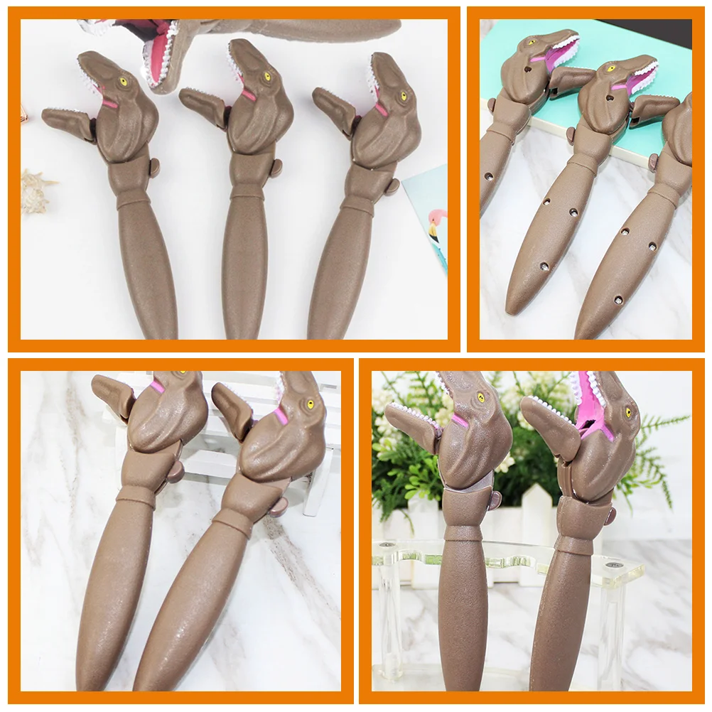 

3 Pcs Dinosaur Pen Cartoon Ballpoint Pens Portable Plastic Creative Abs Cute Writing for Women Funny Student