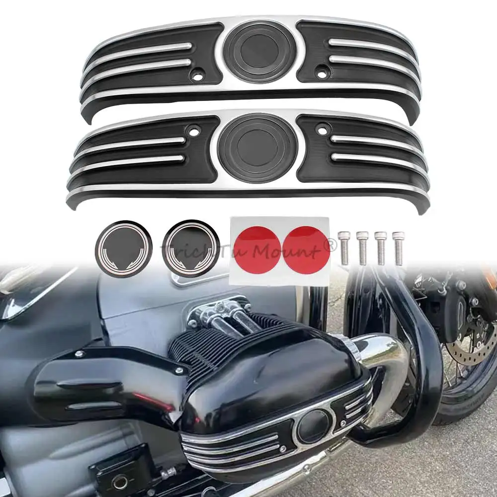 Motorcycle Cylinder Head Protector Side Engine Guard Trim Cover For BMW R18 Classic Roctane 100Years R18B R18 Transcontinental