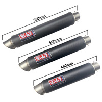 Inlet 51mm Motorcycle Yoshimura Exhaust Pipe Muffler Universal Motorbike Escape Moto with DB Killer Carbon Fiber