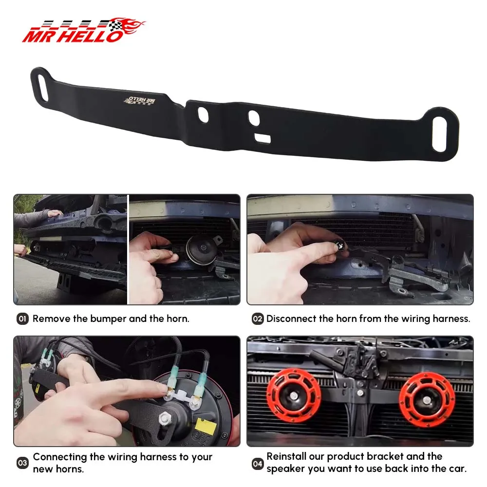 

For 2008-2014 SUBARU WRX/STI HORN BRACKET Horn BRACKET FOR DUAL HORNS