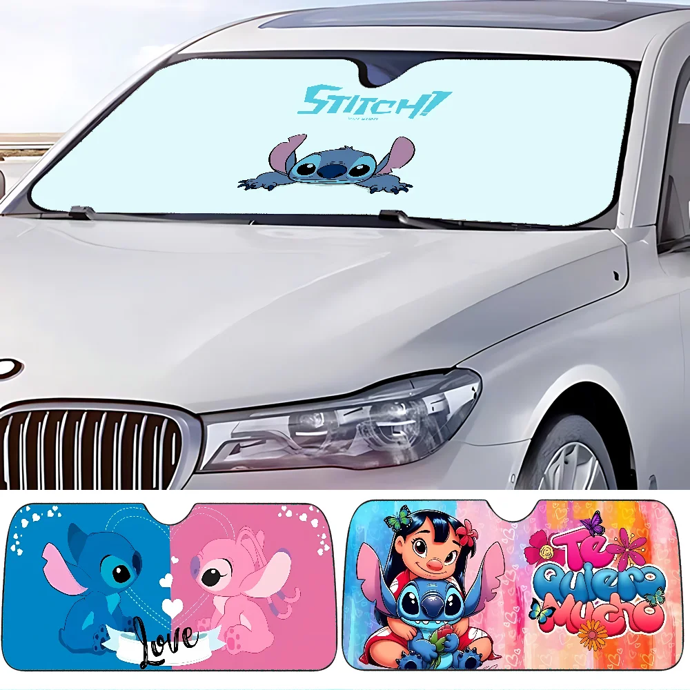 

Милый автомобильный солнцезащитный козырек S-Stitch, козырек на лобовое стекло, козырек на переднее окно 70x130 см, солнцезащитный козырек, солнечная защита, клетчатый подарок, новинка, автомобиль