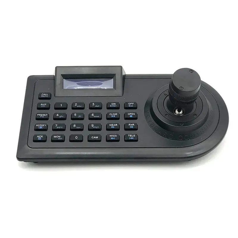 New Factory-3D Joystick CCTV Keyboard Controller Keypad for AHD Security PTZ Speed Camera Decoder DVR NVR Pelco RS485 EU Plug