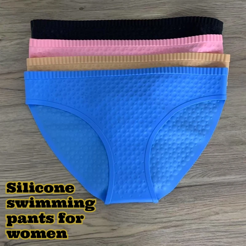 

Silicone Women Swim Brief Swimming Trunks Quick Dry Underwear Waterproof Intimate Area Guard Pool Beach Sport Gear Sport Boxers