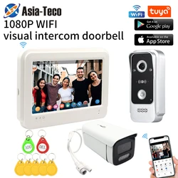 Tuya Smart Video Intercom Visual Doorphone Doorbell Camera 1080P AHD WiFi Intercom for Villa Home Security NFC IC Access Control