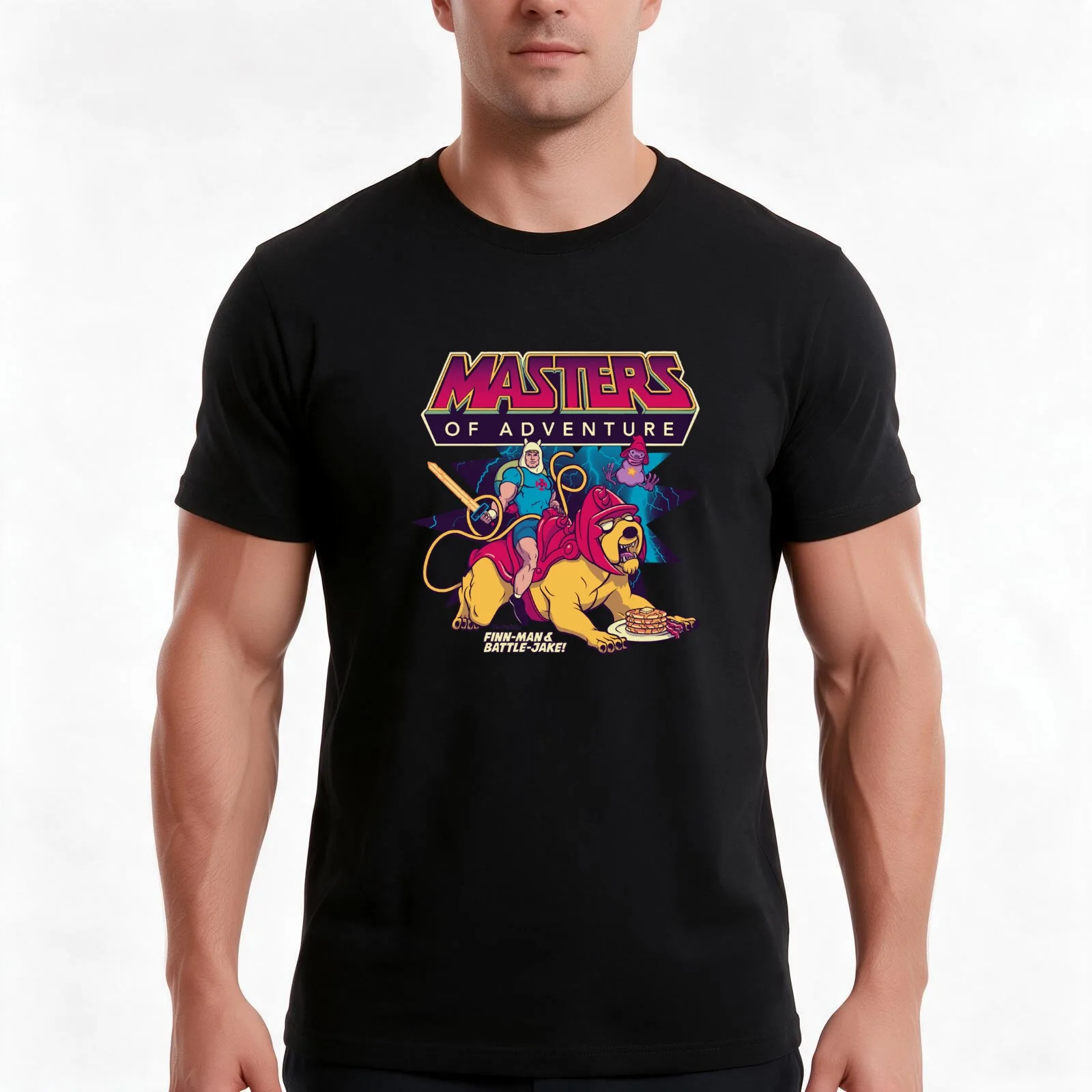 Masters of Adventure T-Shirt, Summer Casual Cotton Tee, Oversized Streetwear Tops, Vintage Graphic Print, Loose Fit Short Sleeve