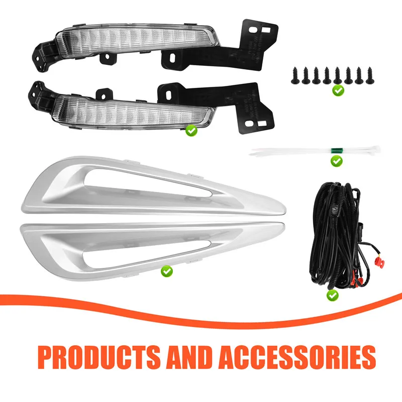 LED DRL Daytime Running Lights Fog Light Headlights Turn Signal Light Harness Car Body Kit For Toyota Prius 2019 - 2021