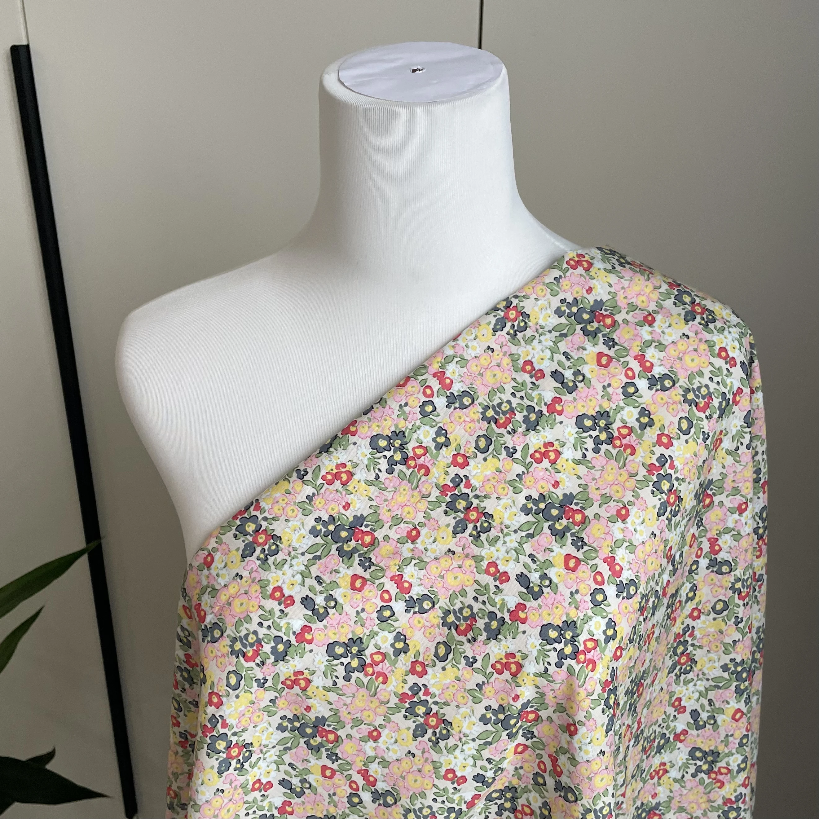 145X50cm Betsy Floral 100% Cotton Poplin 40S Like Liberty Fabric Digital Printing For Sewing Cloth Dresses Skirt Kids Designer