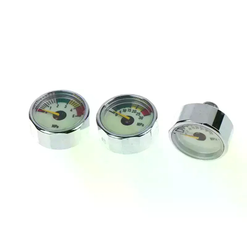 Air Mini Luminous Micro Pressure Gauge Manometre Manometer M8 5/10/20/30/35/40Mpa High Pressure Hand Pump Valve Tool